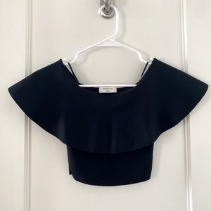 Aritzia Babaton off the shoulder crop top XXS